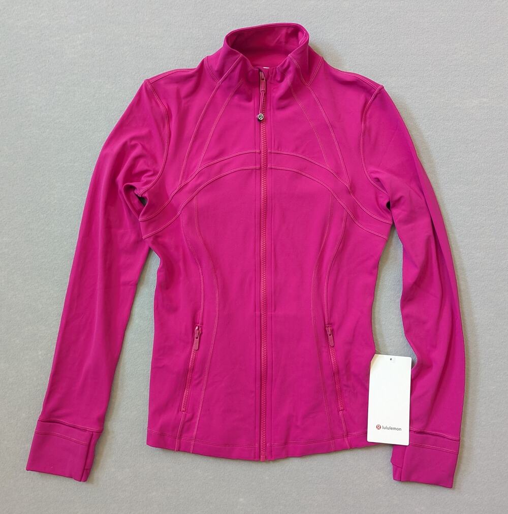 NWT lululemon Define Jacket Nulu Pink Flare Size 8